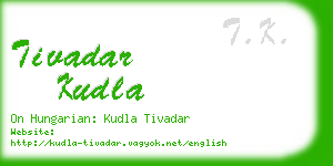 tivadar kudla business card